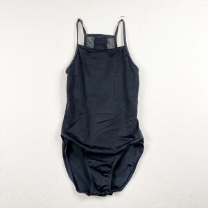 Balera Black High Neck Open Back Mesh Ballet‎ Dance Leotard Girls Large Child